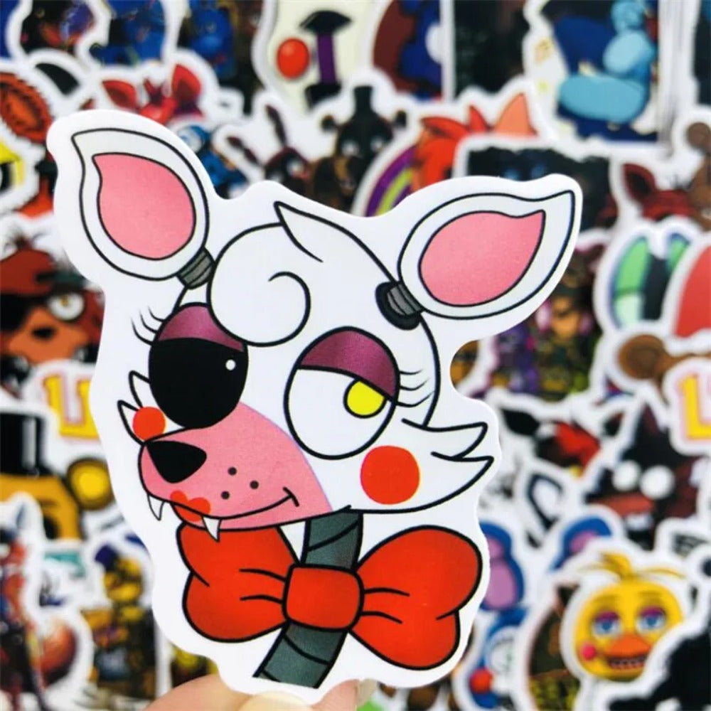 50PCS Cartoon Teddy Bear Midnight Harem Graffiti Stickers Exquisite Fashion Creative DIY Journal Decorative Decals Suitable for Mugs, Helmets, Skateboards, and Stationery Boxes