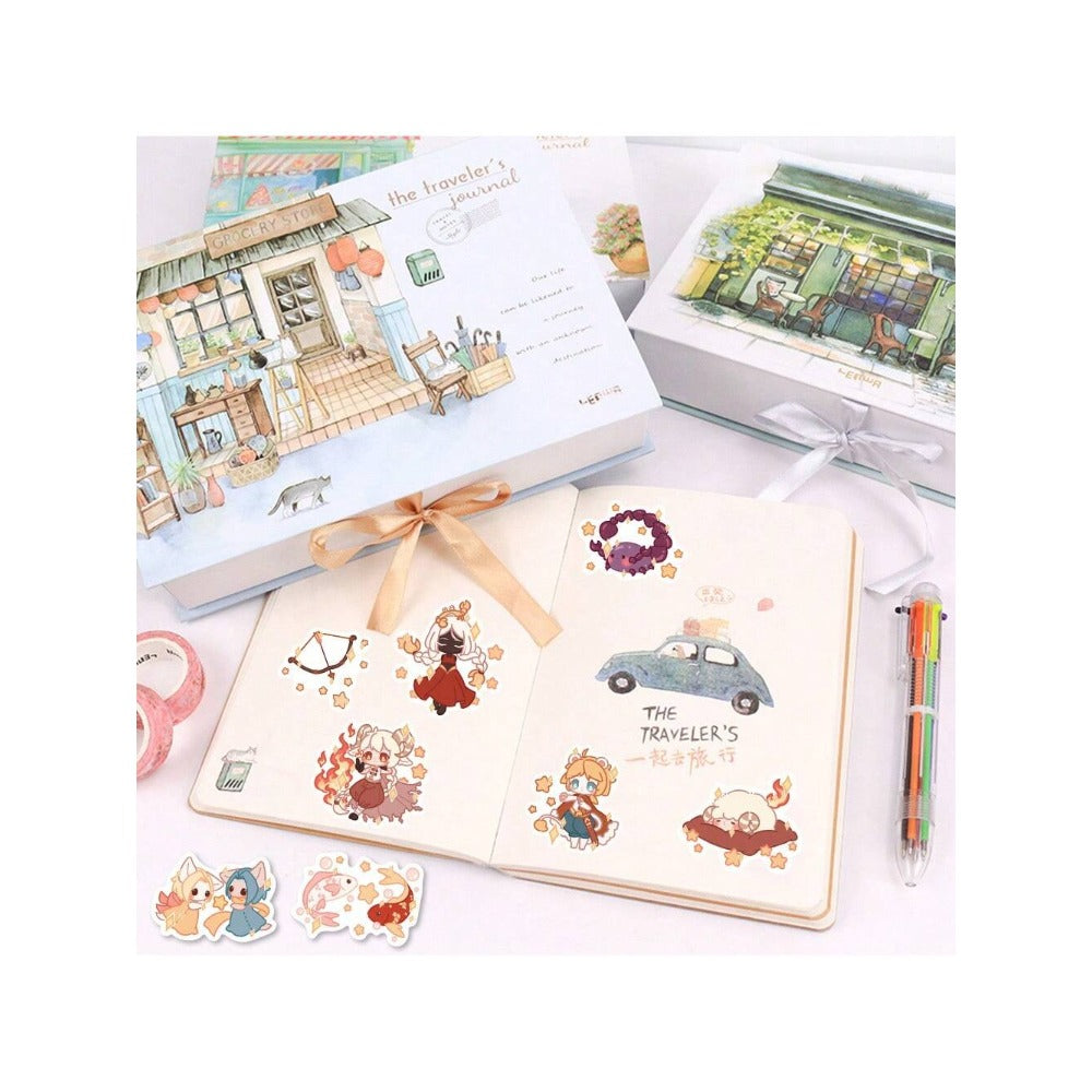 50-Piece Cartoon Zodiac Creature Doodle Stickers Exquisite, Fashionable & Creative DIY Journal Decorations Suitable for Notebooks, Suitcases, Skateboards, Helmets, Guitars & Stationery Boxes