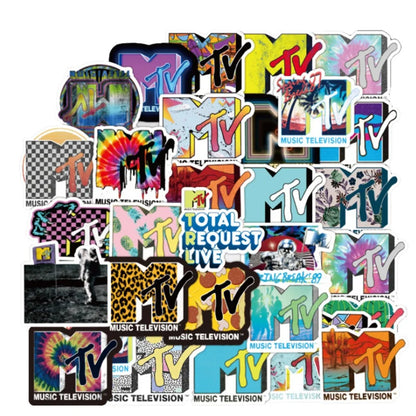 50PCS Classic Streetwear Brand Logo Graffiti Stickers Perfect for Decorating Bags, Laptops, Water Bottles, Skateboards, Helmets, Stationery Boxes, and Desktops