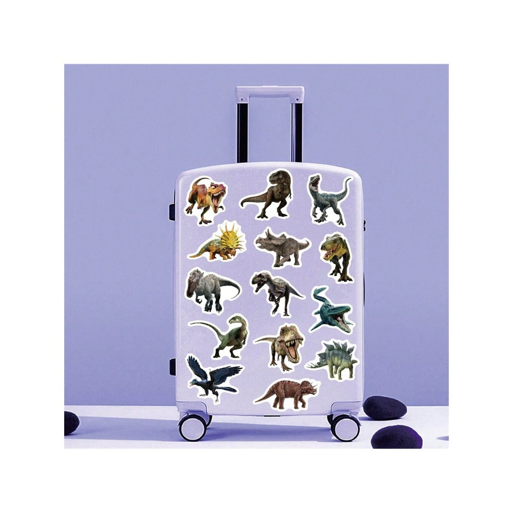 50PCS Jurassic Dinosaur Cartoon Doodle Stickers Exquisite, Stylish, Creative Decorative Decals for Handbooks Suitable for Skateboards, Refrigerators, Laptops, and Stationery Boxes