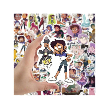50PCS Owl Magic Wand Cartoon Doodle Stickers Exquisite, Fashionable, Creative DIY Journal Decorations Suitable for Refrigerators, Skateboards, Water Bottles, Helmets, Guitars, and Stationery Boxes