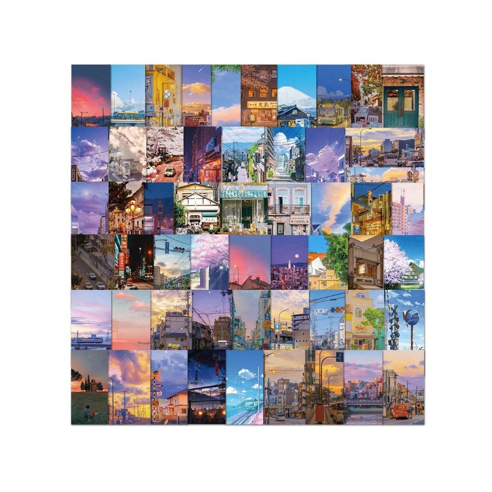 55PCS Street Photography Style Decorative Graffiti Stickers Exquisite, Fashionable, Creative DIY Decals Suitable for Laptops, Helmets, Skateboards, Water Bottles, Guitars, and Stationery Cases