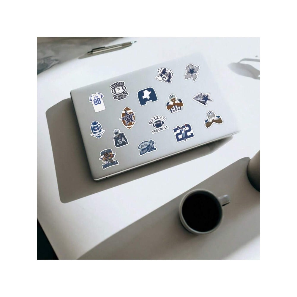 50PCS Dallas Football Graffiti Stickers Exquisite, Stylish, Creative Decorative Stickers for Notebooks Perfect for Suitcases, Laptop Cases, Phone Cases, and Stationery Boxes