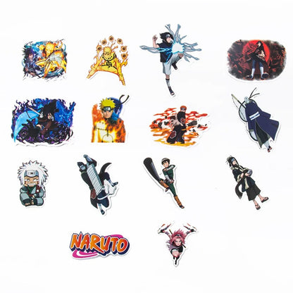 50PCS Konoha Ninja Semiotics Stickers - Shinobi Symbolism Decals for Hidden Village Politics, Chakra Flow Diagrams & Ninja Way Philosophy Journals