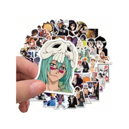 50PCS Japanese Anime Classic Bleach: Thousand-Year Blood War Doodle Stickers Exquisite Creative DIY Journal Decorative Decals Suitable for Suitcases, Laptops, Water Bottles, Helmets, and Stationery Cases