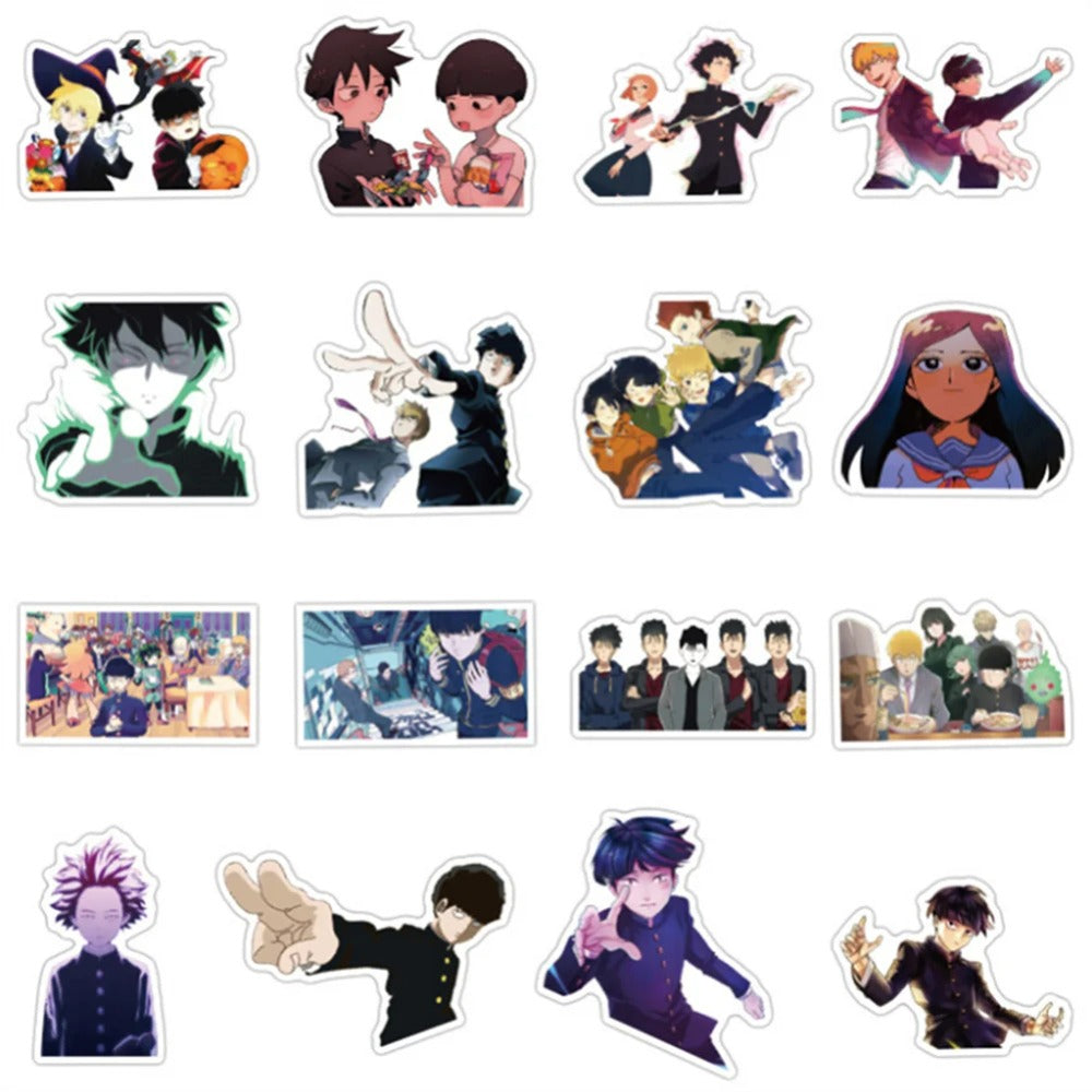 50PCS Japanese Cartoon Cute Anime Character Collection Doodle Stickers Perfect for Water Bottles, Phone Cases, Skateboards, Guitars, Stationery Boxes Exquisite Desktop Decorative Decals