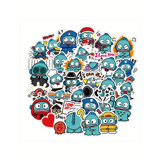 50PCS Cartoon Cute Clownfish Doodle Stickers Exquisite, Fashionable & Creative DIY Journal Decorations Suitable for Cups, Helmets, Skateboards, Stationery Boxes & Desktops