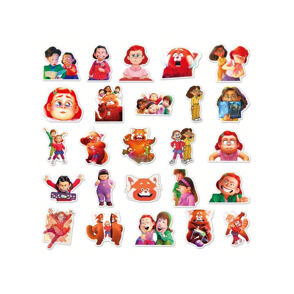 50PCS Animated Movie Youthful Transformation Cute Doodle Stickers Exquisite Fashion Creative DIY Journal Decorative Decals Suitable for Suitcases, Laptops, Skateboards, and Stationery Cases