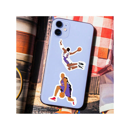 50PCS Cartoon Classic Action Basketball Graffiti Stickers Exquisite and Stylish DIY Creative Decorative Stickers for Notebooks Suitable for Suitcases, Laptops, Skateboards, Water Bottles, and Stationery Cases