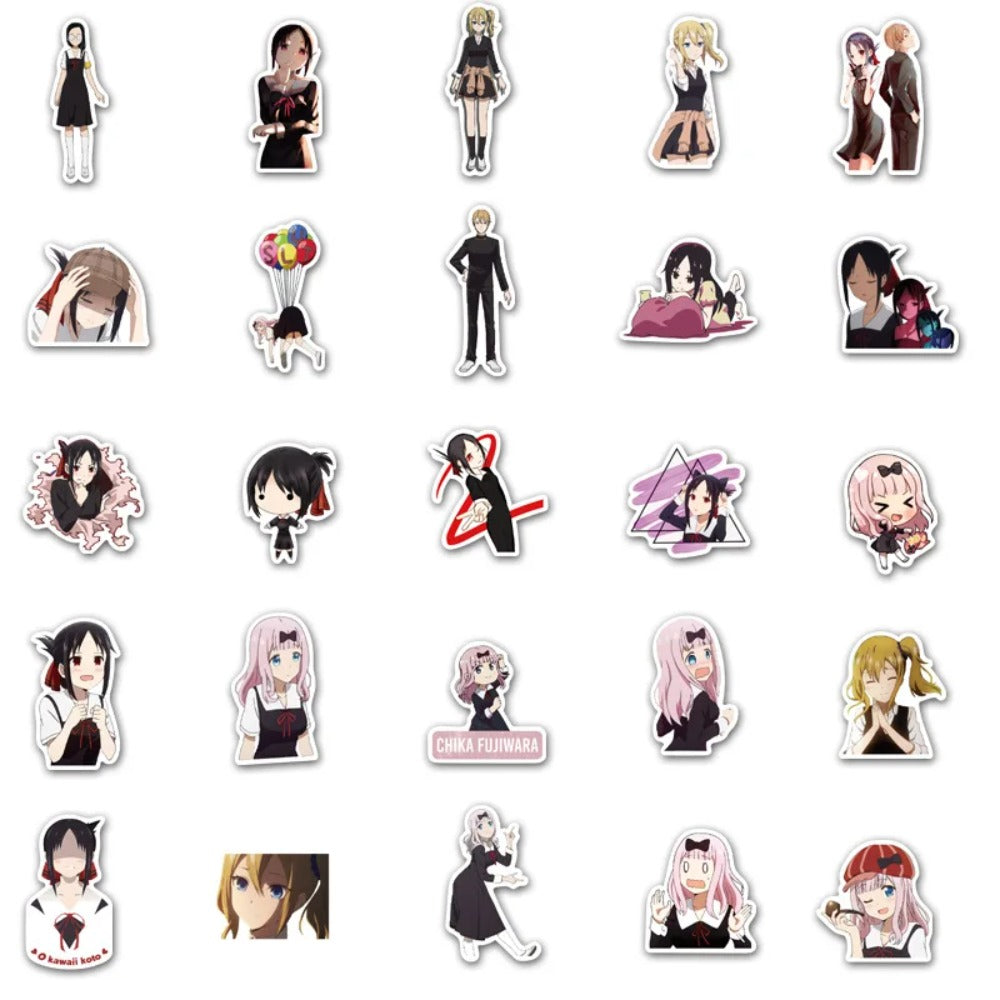 50PCS Cartoon Princess Kaguya Adorable Doodle Stickers Perfect for Suitcases, Laptops, Skateboards, Water Bottles, Helmets, Stationery Boxes Exquisite DIY Desktop Decor Decals