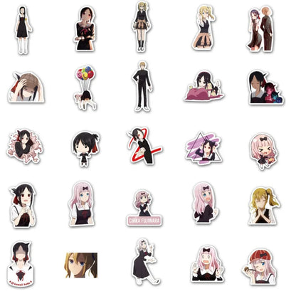50PCS Cartoon Princess Kaguya Adorable Doodle Stickers Perfect for Suitcases, Laptops, Skateboards, Water Bottles, Helmets, Stationery Boxes Exquisite DIY Desktop Decor Decals