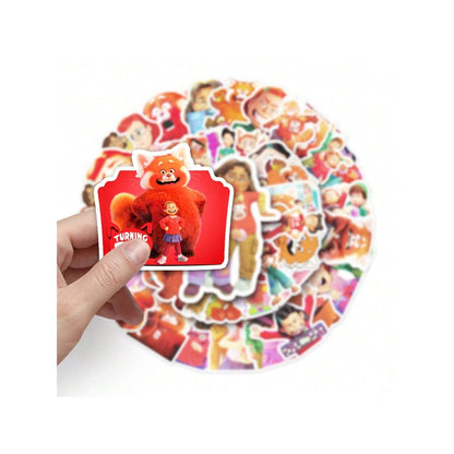 50PCS Animated Movie Youthful Transformation Cute Doodle Stickers Exquisite Fashion Creative DIY Journal Decorative Decals Suitable for Suitcases, Laptops, Skateboards, and Stationery Cases