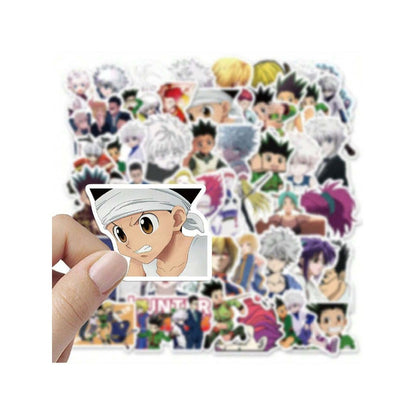50PCS Japanese Anime HUNTERxHUNTER Doodle Stickers Exquisite and Stylish DIY Creative Decorative Decals Suitable for Suitcases, Laptops, Skateboards, Water Bottles, and Stationery Cases