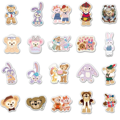 40PCS Sweet Dreams Teddy Bear Stickers, Cute Cartoon Decals for Girls‘ Rooms, Journals, and Cozy Comfort